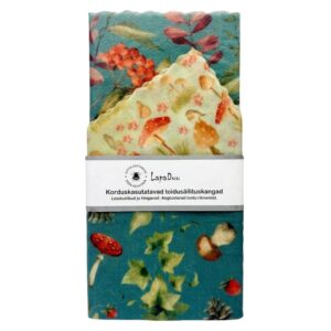 Beeswax Wrap set Mushrooms