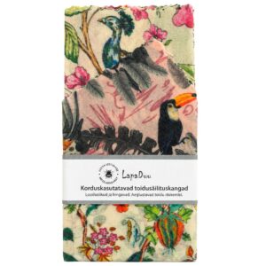 Tropical Birds beeswax wraps by LapaDuu