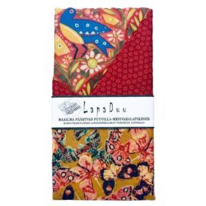 Beeswax wraps with birds and butterflies
