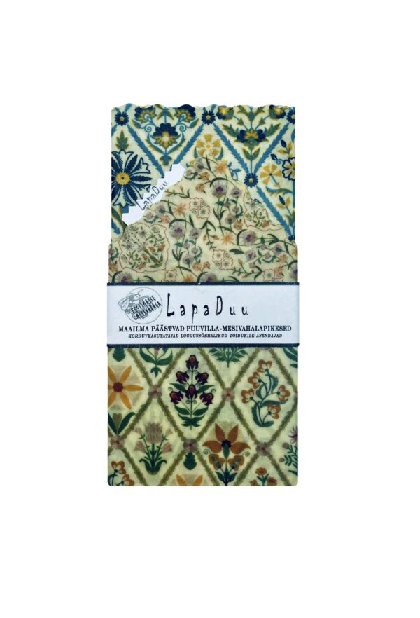 Crace of ornaments beeswax wraps